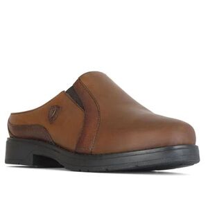 NEW Moretta Donna Brown Leather Fleece lined western clogs women size 8